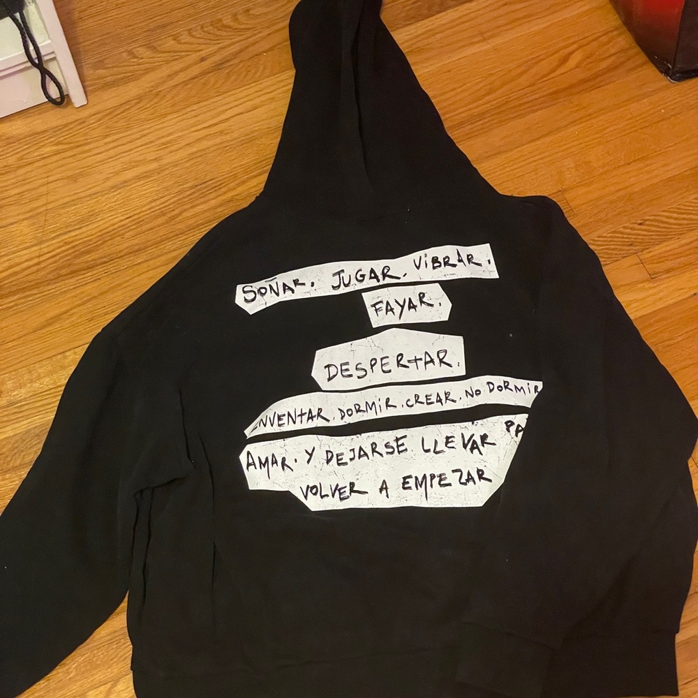 Desigual Black Graphic Hoodie